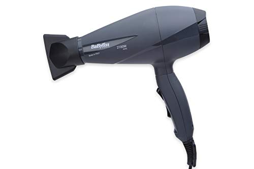 BaByliss Le Pro Light 6609E - Secador de pelo iónico más ligero, con motor AC, 2100 W, 6 velocidades/temperaturas, posición de aire frío, color negro