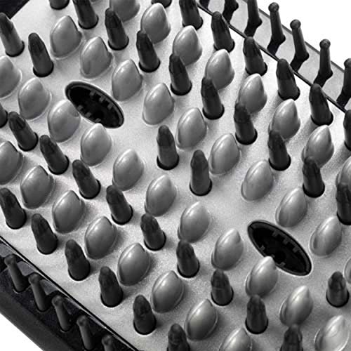 BaByliss Liss Brush HSB101E Cepillo alisador de pelo iónico, de cerámica con 3 tipos de púas, 3 temperaturas 160°C, 180°C, 200°C, alisa todo tipo de cabello, superficie más grande, alisado más rápido