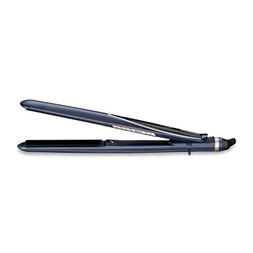 BaByliss ST500E - Plancha de pelo inteligente profesional con sensor digital para proteger el cabello, 12 ajustes de temperatura de 180° C a 235° C, recubrimiento de cerámica, función iónica