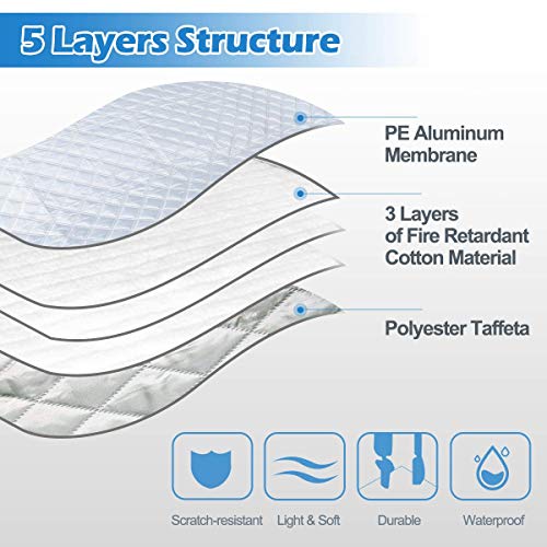 BACKTURE Protector Parabrisas Coche, Talla Grande Protector para Coche con imán, Cubierta de Parabrisas Coche Universal Protege de Antihielo, Nieve, Hielo, Lluvia, UV (158 * 120cm)