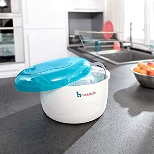 Badabulle B003204 - Esterilizador micro-ondas, color azul y gris