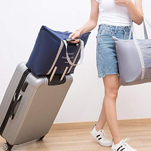 BAGZY Plegable Bolso de Viaje Grande Bolsa de Hombro de Gimnasio Bolsa Deportiva Mano Maleta de Viaje Weekend Cabina de Equipaje Bolso Holdall Bolsa Fines de Semana Equipaje Camping 35L Negro