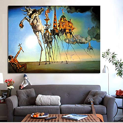 BailongXiao Cuadro En Lienzo Horse Art Abstract Living Room HD Print Canvas Pintura al óleo Decoración del hogar84x112cmPintura sin Marco