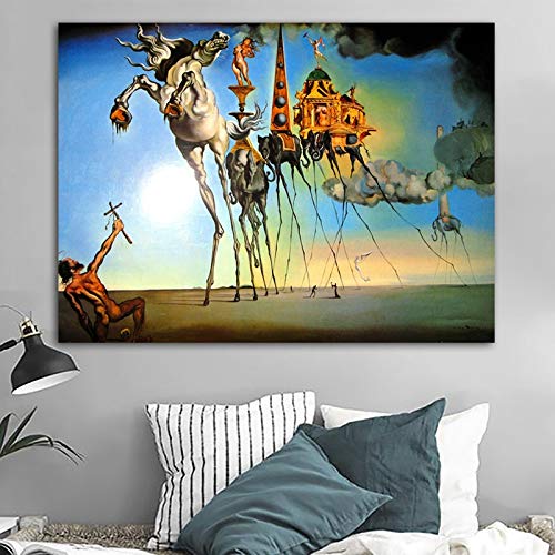 BailongXiao Cuadro En Lienzo Horse Art Abstract Living Room HD Print Canvas Pintura al óleo Decoración del hogar84x112cmPintura sin Marco