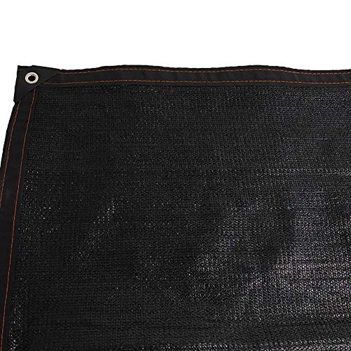 BAIXL Toldo Vela Rectangular Negra, 85% Sombra UV,8 Pines,for Jardín Invernadero Transpirable,Patio,Red para Césped,Terraza,Estanque,Planta,Tela Malla Plegable,4x5m(13x16ft)