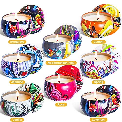 BaiYi Velas Perfumadas de Regalo,Regalos Originales para Mujer, Velas Aromaticas Yoga, Regalos San Valentin,Día del Padre,Aniversario, Navidad,Año Nuevo,Portátil