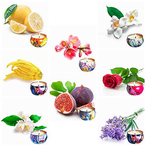 BaiYi Velas Perfumadas de Regalo,Regalos Originales para Mujer, Velas Aromaticas Yoga, Regalos San Valentin,Día del Padre,Aniversario, Navidad,Año Nuevo,Portátil