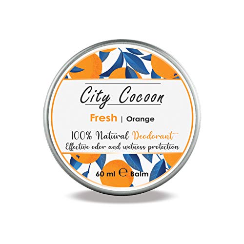 Bálsamo desodorante Fresco natural | Naranja dulce| Hombre & mujer| 100% libre de crueldad animal | Libre de aluminio, parabenos & plásticos | Hecho en UE - 60ml