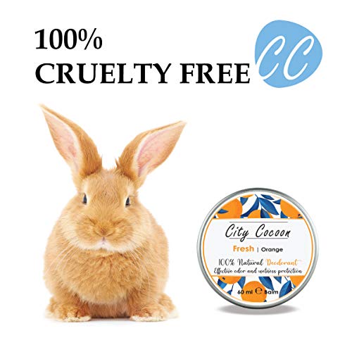 Bálsamo desodorante Fresco natural | Naranja dulce| Hombre & mujer| 100% libre de crueldad animal | Libre de aluminio, parabenos & plásticos | Hecho en UE - 60ml