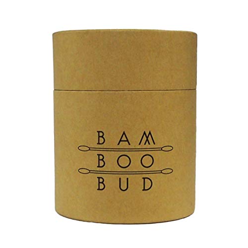 Bam Boo Bud – 200 bastoncillos de algodón de bambú de la más alta calidad, 100% biodegradables, producto y embalaje 100% libre de plástico, vegano
