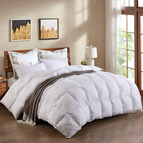 Bamboo Organic Cotton 100% Duvet Super King Quilt 13.5 Tog Deluxe Soft Natural Hypoallergenic, Best Hotel Quality, Super Soft, Warm and Cosy, Anti Allergy, Computer Quilted Self piping