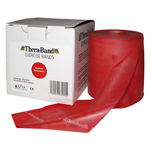 Banda de ejercicio Thera-Band 5.5 m, media / roja