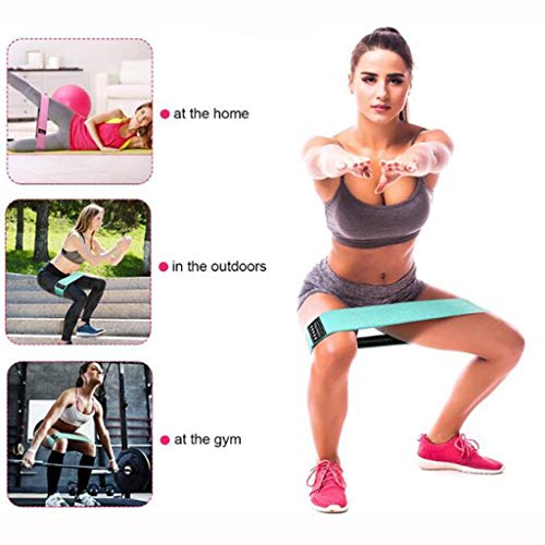 Banda de resistencia 1pc, Banda de resistencia en cuclillas yoga círculo banda de tensión hermoso círculo de cadera, Es una familia, gimnasio, yoga, cinturón de ejercicios antideslizante Pilates