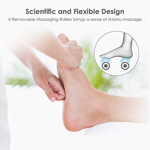 Bañera Para Pies, Hidromasaje de Pies con Masaje de Burbujas y por Vibración, Calentar el Agua, Masajea Rodillo, Relajación Nerve Decompression Foot