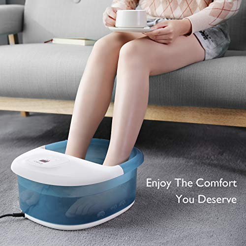 Bañera Para Pies, Hidromasaje de Pies con Masaje de Burbujas y por Vibración, Calentar el Agua Relajación Nerve Decompression Foot