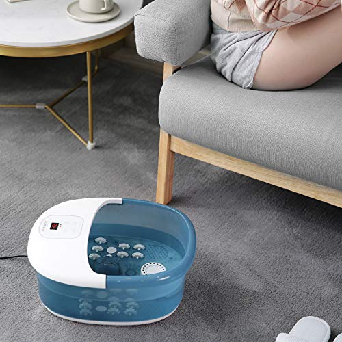 Bañera Para Pies, Hidromasaje de Pies con Masaje de Burbujas y por Vibración, Calentar el Agua Relajación Nerve Decompression Foot