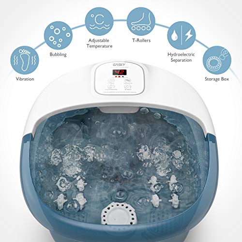 Bañera Para Pies, Hidromasaje de Pies con Masaje de Burbujas y por Vibración, Calentar el Agua Relajación Nerve Decompression Foot