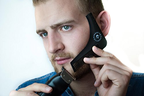 Barba Plantilla Incluye Instrucciones y S de portatil (de Afeitado y Cuidado Tips) | Ayuda de Afeitar con Peine para Barba Barba o Barba Barba Styling Tool