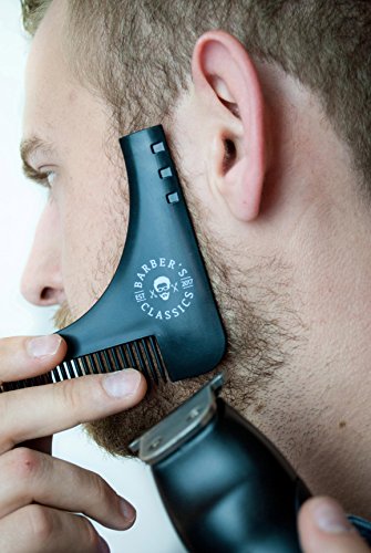 Barba Plantilla Incluye Instrucciones y S de portatil (de Afeitado y Cuidado Tips) | Ayuda de Afeitar con Peine para Barba Barba o Barba Barba Styling Tool