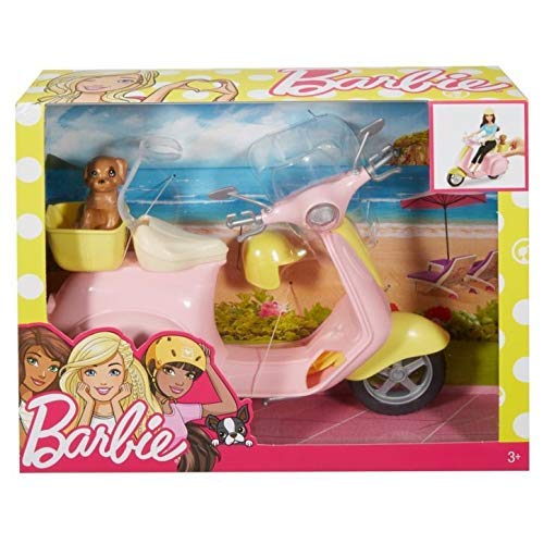 Barbie - Accesorios moto de Barbie, regalo para niñas y niños 3-9 años (Mattel FRP56)