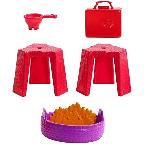 Barbie - Chelsea Muñeca y Su Caravana, con Perrito y Accesorios (Mattel FXG90)