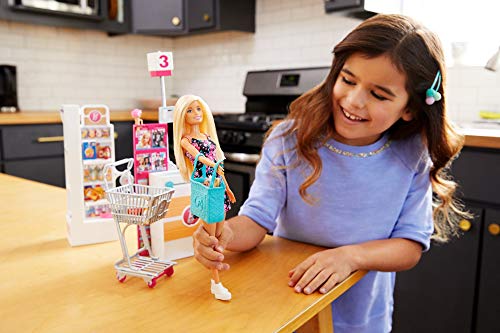 Barbie Muñeca vamos al supermercado, accesorios muñeca, regalo para niñas y niños 3-9 años (Mattel FRP01) , color/modelo surtido