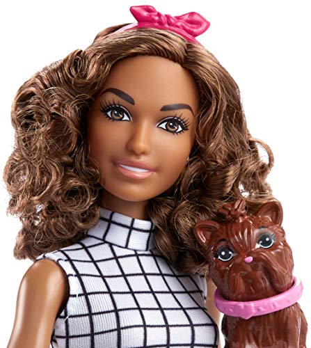 Barbie Quiero Ser peluquera canina, muñeca con accesorios (Mattel FJB31)
