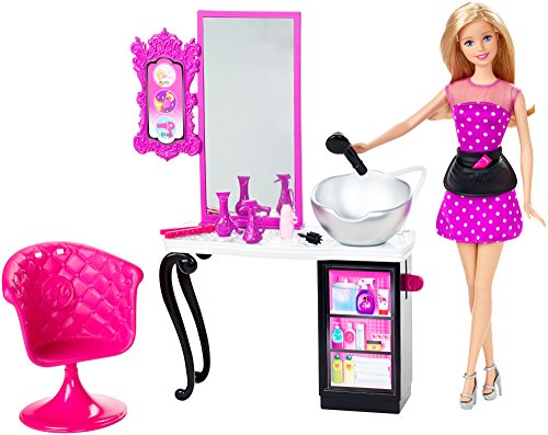 Barbie Style Shops with Doll - Salon - muñecas (Chica, Multi, Doll playset, Femenino)