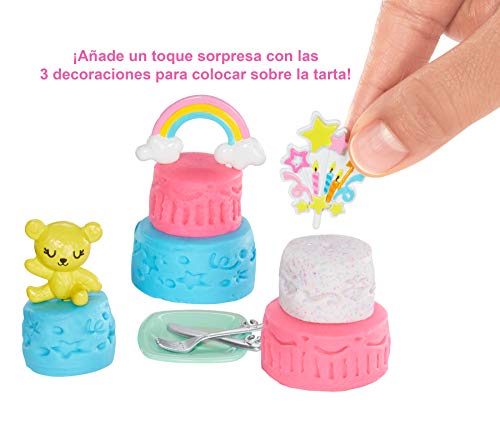Barbie y su pastelería, muñeca con cocina y accesorios, regalo para niñas y niños 3-9 años (Mattel GFP59)