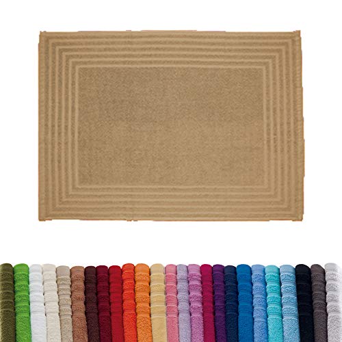 Barceló Hogar 05010010113 Alfombra de rizo americano, modelo Diamante, camel, 50 x 70 cm