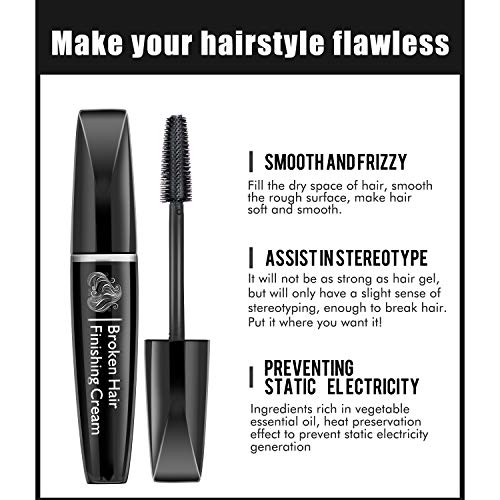 Barra de acabado para el cabello, pequeñas barras de acabado de crema de cabello rotas, crema de gel para dar forma a la cera, fácil de moldear, el mejor regalo para una hermosa niña (15 g)