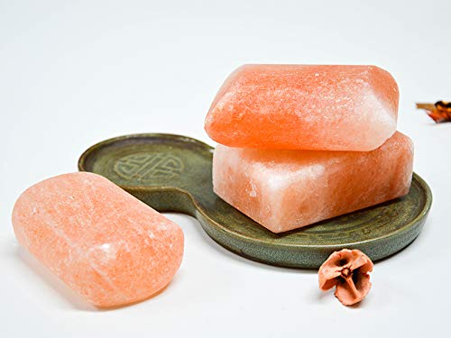 Barra Exfoliante de Sal del Himalaya para spa masaje natural desodorizante en forma de jabón pack 3 regalo para mujer/novia