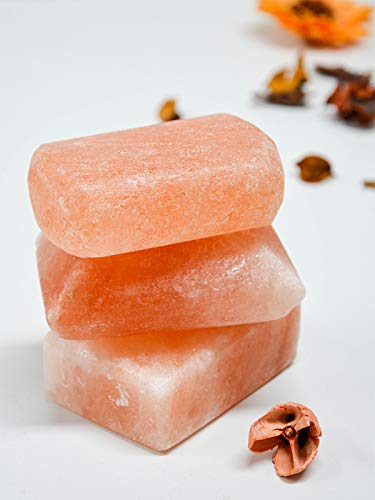 Barra Exfoliante de Sal del Himalaya para spa masaje natural desodorizante en forma de jabón pack 3 regalo para mujer/novia