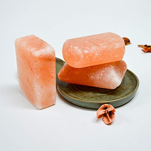 Barra Exfoliante de Sal del Himalaya para spa masaje natural desodorizante en forma de jabón pack 3 regalo para mujer/novia