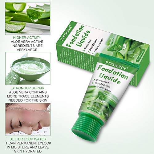 Base de Maquillaje,Base Líquida,Hidratante Líquido Base,Base de maquillaje Cobertura completa Nuevo,Concealer Cover Cream,24H Base de Maquillaje de Larga Duración