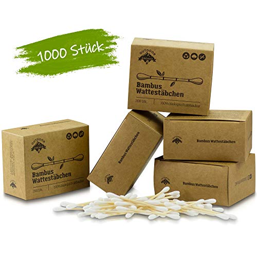 Bastoncillos de bambú 100% biodegradables