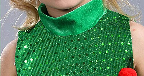 BaZhaHei-Navidad Traje de Disfraces para el árbol de Navidad para niños pequeños para bebés niños pequeños Chaleco de Fiesta de Sombreros Disfraz Cosplay para niños Disfraz Sombrero Traje Dos Piezas