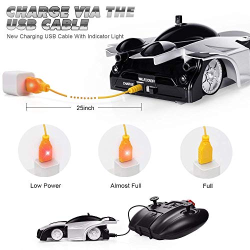 Baztoy Coche Teledirigido, Coche Radiocontrol para Coche de Acrobacias en la Pared Modos duales Rotación de 360 ° RC Cars Coches de Juguetes para niños Regalos Divertidos Gadgets Geniales