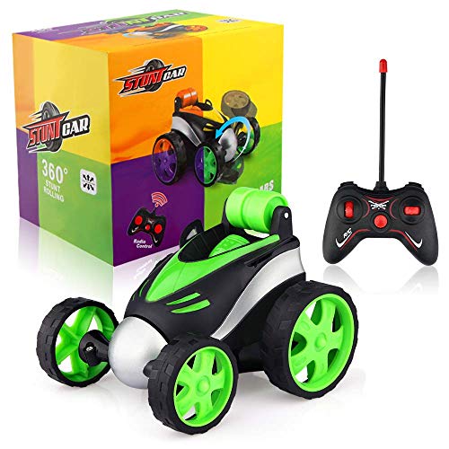 Baztoy Coche Teledirigido,Coche RC Acrobacia Rotación Volteo de 360 Grados, Mini Coches de Juguetes Niños 3 4 5 6 7 8 9 10 11 12 Años, Coche Radiocontrol para Regalos Navidad Cumpleaños