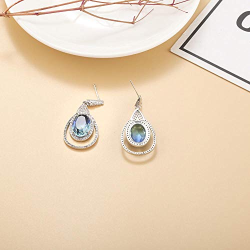 BBHH Moda Pendientes de Gota de Agua Ms Accesorios Popular Pequeño Fresco Dulce Encantador Pendiente de Todo fósforo Exquisito Color de Diamante Completo Gota de Agua Gancho para la Oreja