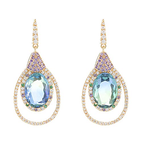 BBHH Moda Pendientes de Gota de Agua Ms Accesorios Popular Pequeño Fresco Dulce Encantador Pendiente de Todo fósforo Exquisito Color de Diamante Completo Gota de Agua Gancho para la Oreja