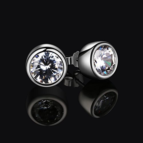 B.Catcher Pendientes Mujer 925 Plata de Ley ''Simple Amor'' con Para Regalo Originales