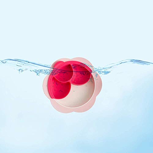 Bdesign Alimentación complementaria Independiente Plato de Comida de bebé Baby Meal Tazón Tazón Cuchara Conjunto anticaída Anti-Quemaduras Alimentos Suplemento Sucker Tazón (Color : Blue)