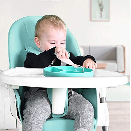 Bdesign Mantel de Silicona Placa for niños pequeños |Microondas, lavavajillas y Horno Fuerte |Stay Put Dividido alimentación del bebé Cuencos y Platos for niños y bebés (Color : B)