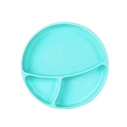 Bdesign Mantel de Silicona Placa for niños pequeños |Microondas, lavavajillas y Horno Fuerte |Stay Put Dividido alimentación del bebé Cuencos y Platos for niños y bebés (Color : B)