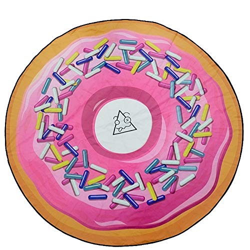 Be Crazy Toalla Donuts - Diseño Innovador, Fresco, Tentador y Divertido de un Donuts - Microfibra