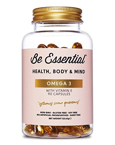 Be Essential - Omega 3 con Vitamina E, 90 cápsulas