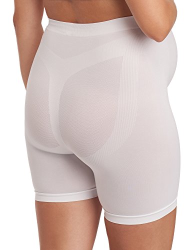 Be Mammy Premamá Leggins Pantalones Cortos Shorts Maternidad Ropa Verano Mujer 06 15 (Blanco, XXL)