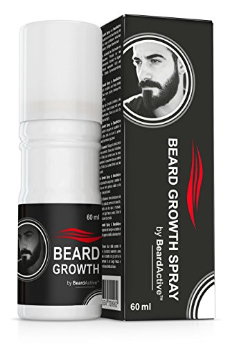 Beard Growth Spray - Spray de Crecimiento de Barba – Nueva Formulación Mejorada - Promueve el Crecimiento de Barba - Para una barba más fuerte y densa