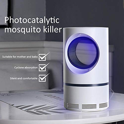 Beatie Lámpara Antimosquitos para Proteger a los niños, lampara de Mosquito para Hogar Interior Jardín Exterior Especialidad Aparato - Wraparound photocatalytic Violet Light